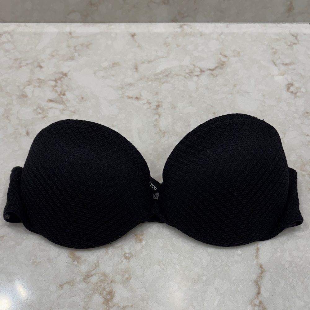 Blackheart Love You To Death Black Women's Bra Size 32A